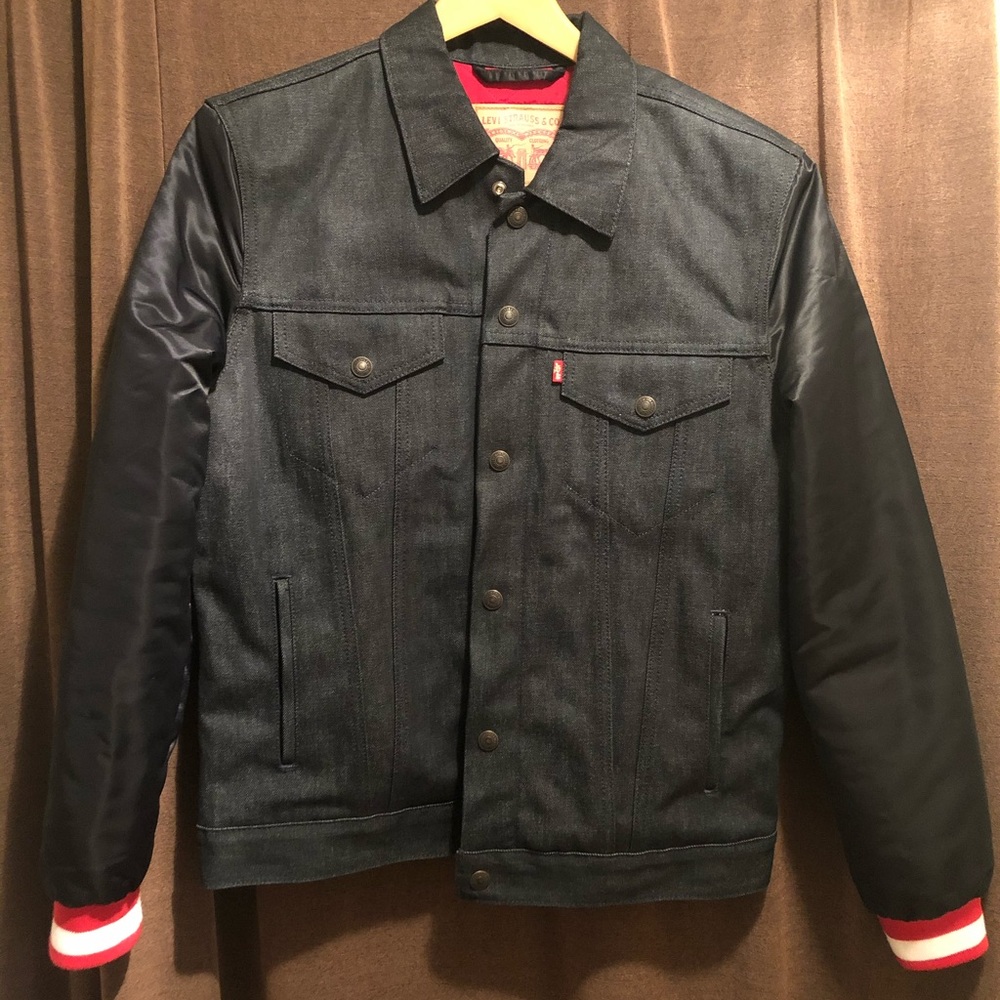 Levi's Men's NFL 49ers Denim Bomber Jacket